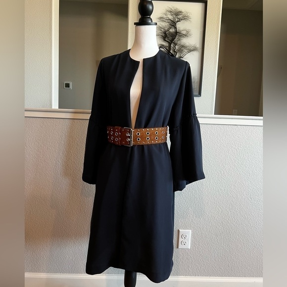 H&M FLOUNCE SLEEVED COAT - SMALL - Picture 5 of 8